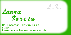 laura korein business card